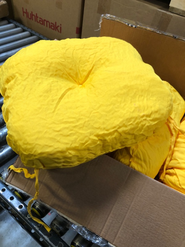 Photo 2 of (YELLOW, 4 PACK) PILLOW FOR OUTSIDE FURNITURE 