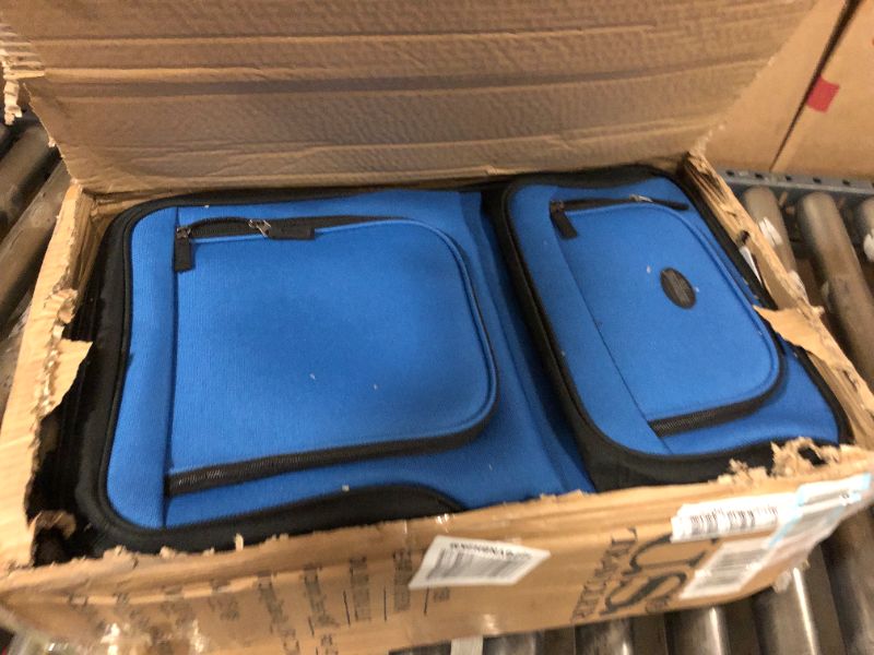 Photo 2 of U.S. Traveler Rio Rugged Fabric Expandable Carry-on Luggage Set, Royal Blue, 2 Wheel 2 Wheel Royal Blue (VERY SMALL)