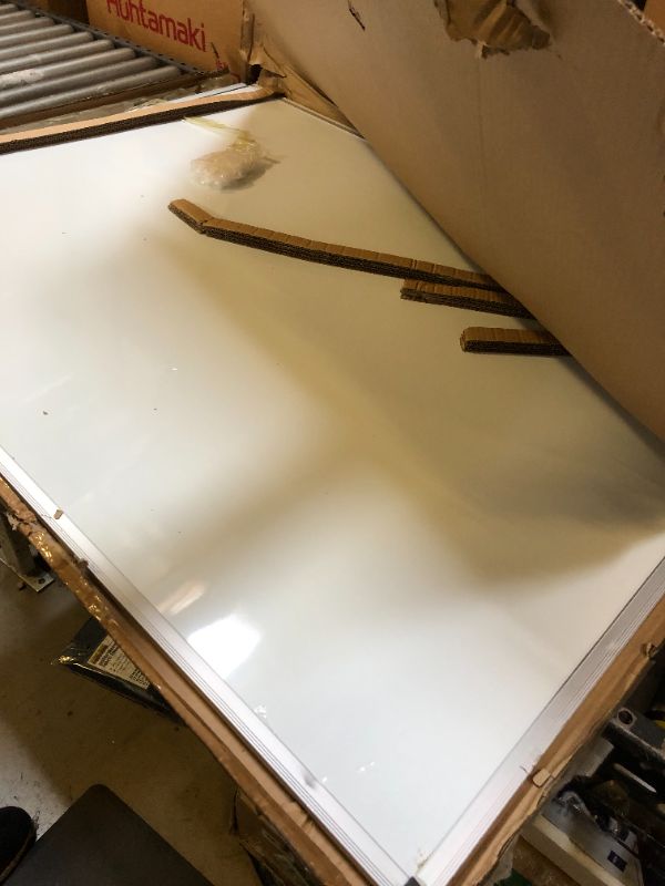 Photo 4 of VIZ-PRO Magnetic Whiteboard/Dry Erase Board, 48 X 36 Inches, Silver Aluminium Frame