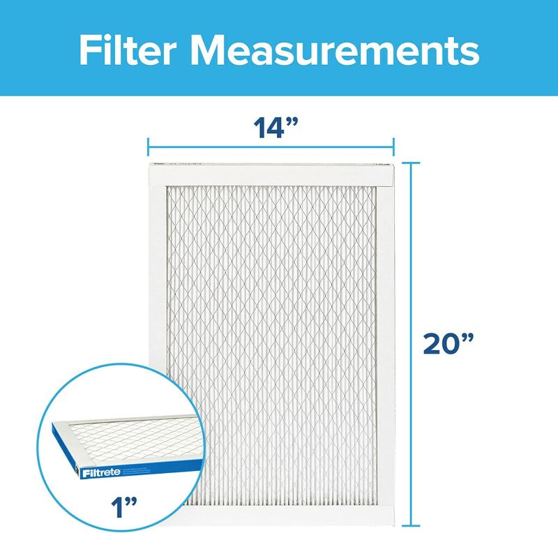 Photo 1 of 14x20x1 Air Filter, MPR 1900, MERV 13, Healthy Living Ultimate Allergen 3-Month Pleated 1-Inch Air Filters, 2 Filters
