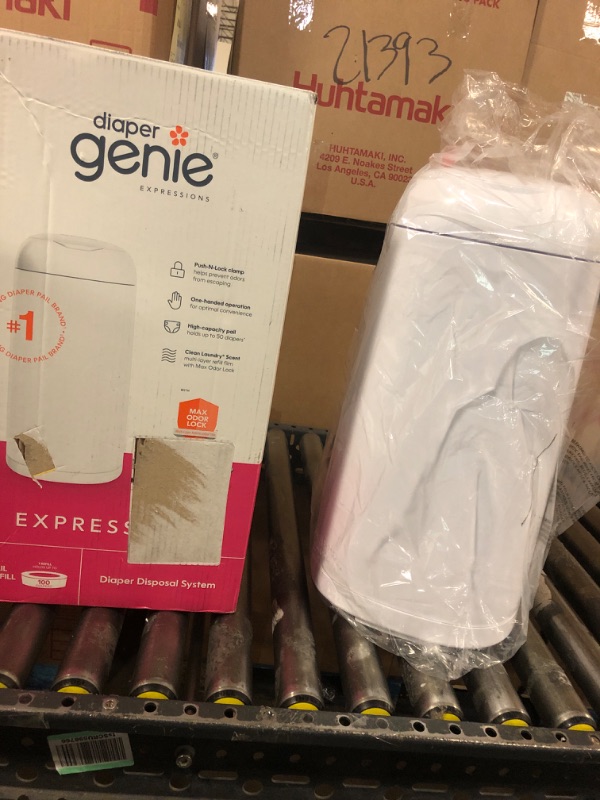 Photo 2 of Diaper Genie Expressions Pail | Odor-Controlling Baby Diaper Disposal System | Includes Diaper Pail and 1 Starter Refill Bag