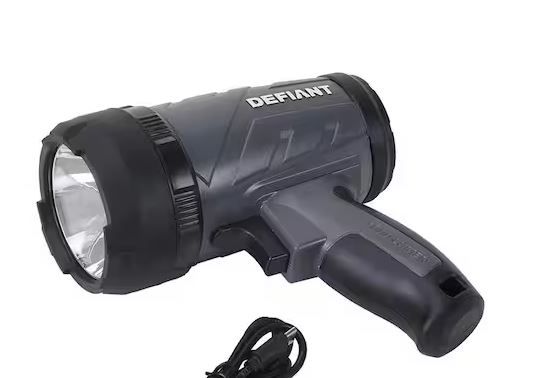 Photo 1 of 1000 Lumens LED Compact Rechargeable Spotlight with USB Cable
