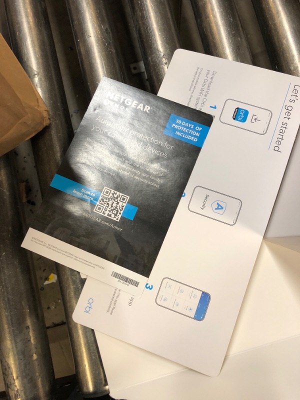 Photo 4 of NETGEAR Orbi Quad-Band WiFi 6E Mesh System (RBKE963), Router with 2 Satellite Extenders, Coverage up to 9,000 sq. ft, 200 Devices, 10 Gig Internet Port, AXE11000 802.11 Axe (Up to 10.8Gbps) WiFi 6E | 3-Pack