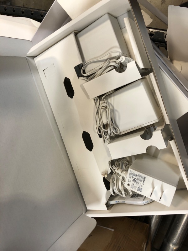 Photo 1 of NETGEAR Orbi Quad-Band WiFi 6E Mesh System (RBKE963), Router with 2 Satellite Extenders, Coverage up to 9,000 sq. ft, 200 Devices, 10 Gig Internet Port, AXE11000 802.11 Axe (Up to 10.8Gbps) WiFi 6E | 3-Pack