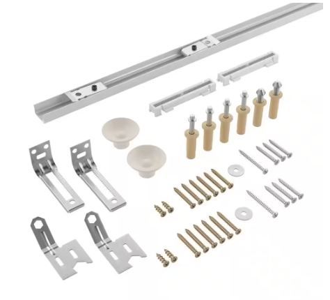 Photo 1 of 48 in. 4 Panel Bi-Fold Door Hardware Set 3 PACK 
