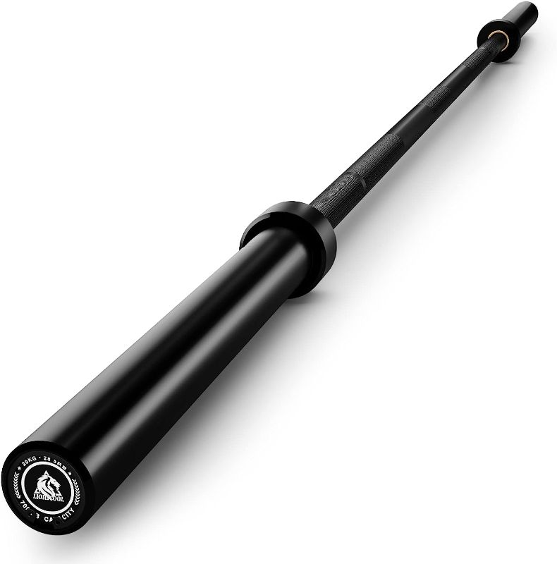 Photo 1 of -FACTORY SEALED- LIONSCOOL 7ft Olympic Bar for Weightlifting and Power Lifting, 2 Inch Barbell Bar for Squats, Deadlifts, Presses, Rows and Curls, 500LBS/700LBS/1000LBS/1500LBS Weight Capacity Available
