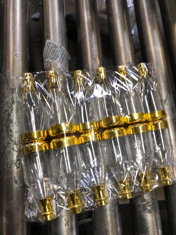 Photo 2 of 12pc Metallic style mini Gold Champagne DIY candy bottles.