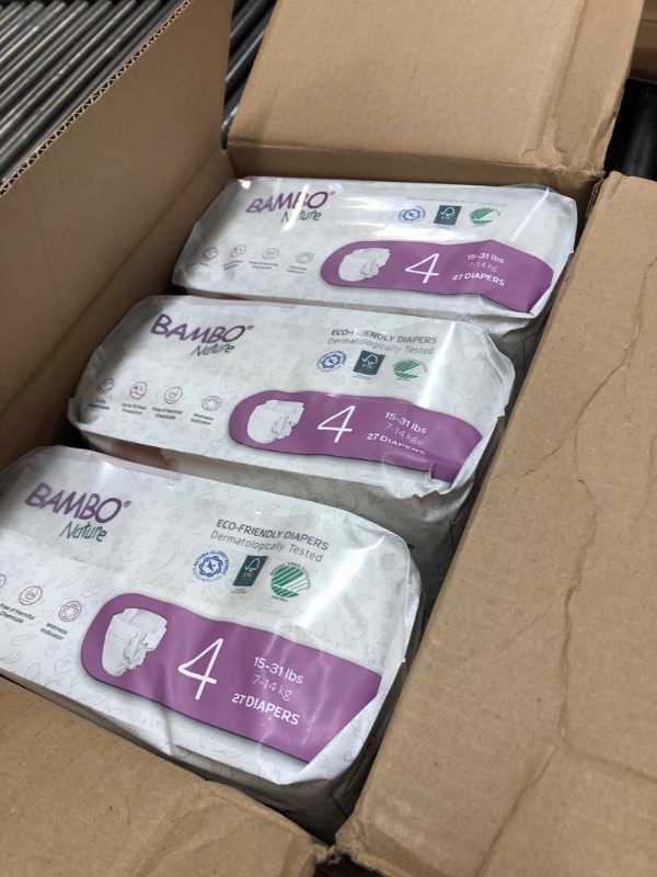 Photo 2 of Bambo Nature Premium Baby Diapers (SIZES 0 TO 6 AVAILABLE), Size 4, 162 Count Size 4 162