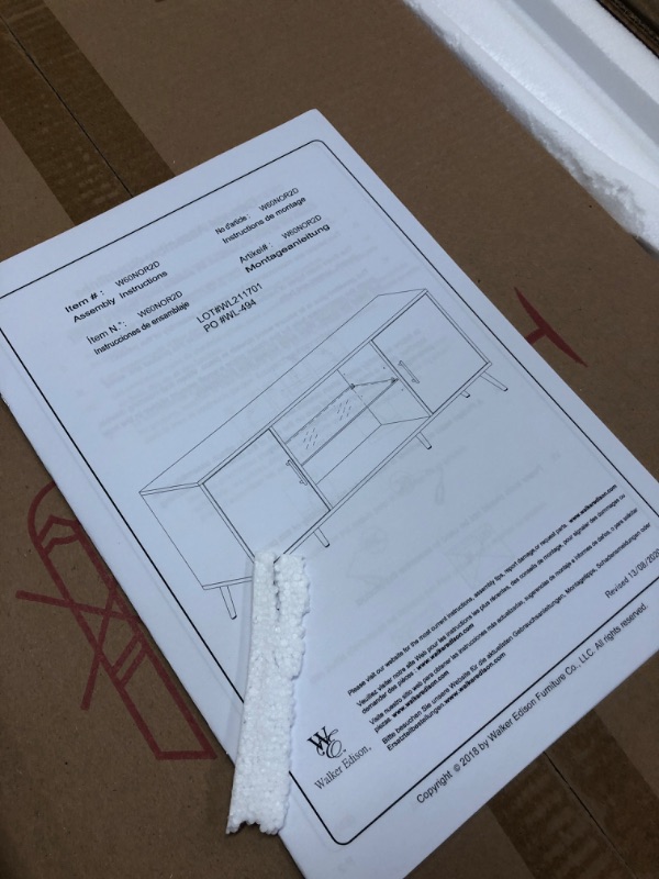 Photo 1 of Walker Edison Mid Century Modern TV Stand