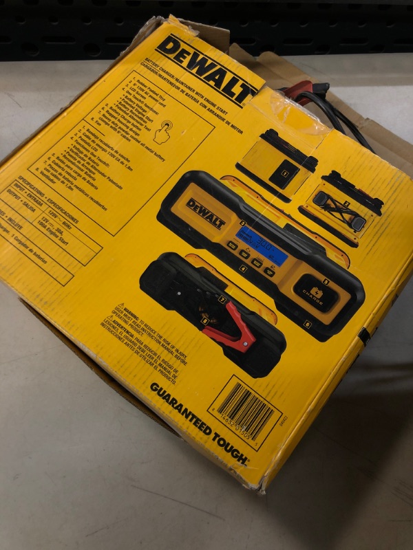 Photo 2 of DEWALT DXAEC100 DXAEC100 Professional 30-Amp Battery Charger and 3-Amp Maintainer with 100-Amp Engine Start, Yellow