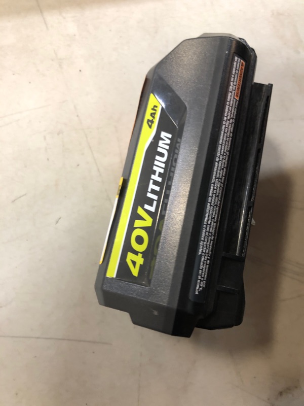 Photo 1 of Ryobi 40-Volt Lithium-Ion 6.0 Ah High Capacity Battery