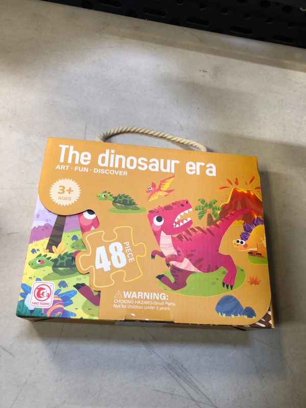 Photo 1 of JZMDEDR Dinosaur Jumbo Floor Puzzles for Kids Ages 3-5 Preschool Learning Toys 48-Piece Large Floor Puzzle for Toddlers&Kids Ages 4-8 Years Old?Best Gift for Boys and Girls (Dinosaur Era)