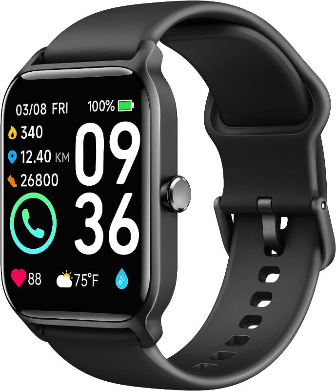 Photo 1 of Smart Watch for Men(Answer/Make Call),Alexa Built-in,1.8"Fitness Tracker with Heart Rate Sleep SpO2 Monitor,100 Sport Mode,5ATM Waterproof,Activity Trackers and Smartwatches for iOS and Android Phones