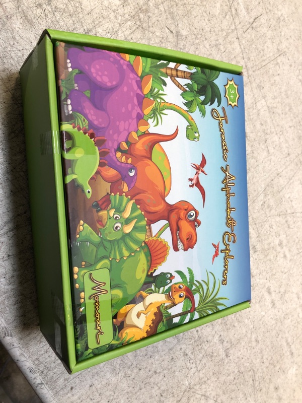 Photo 3 of Dinosaur Alphabet Learning Toys with Uppercase and Lowercase - 13 Dinos - 26 Letters - Preschool Activities Montessori Fine Motor Skills for Toddlers Kids Boys Girls Gift