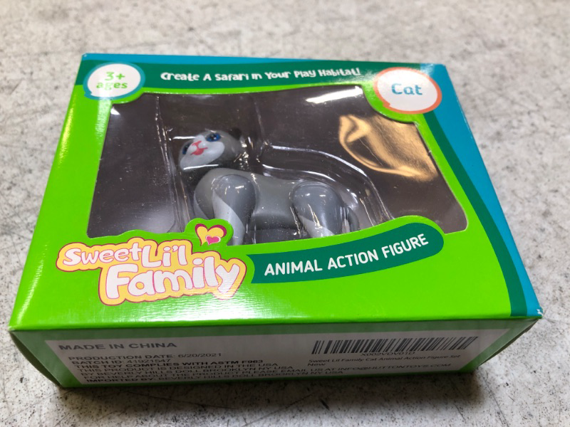 Photo 2 of Beverly Hills Doll Collection Cat Figurine Toy, Large Farm Animals for Toddlers 3-5, Realistic Farm Animal Toys, Cat Figure, Farm Animal Figures, Plastic Toy Animal