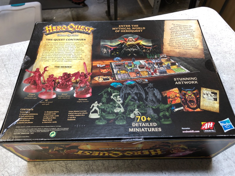 Photo 2 of Hasbro Gaming Avalon Hill HeroQuest Game System Tabletop Board Game,Immersive Fantasy Dungeon Crawler Adventure Game for Ages 14 and Up,2-5 Players