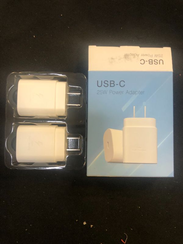 Photo 1 of USB-C 25w power adapter- 2 pack 