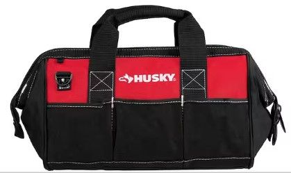 Photo 1 of 15 in. 8 Pocket Zippered Tool Bag
