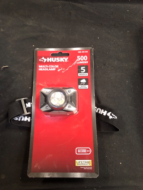 Photo 2 of 500-Lumens Dual Beam LED Headlamp 5 modes Impact and Water Resistant with Batteries