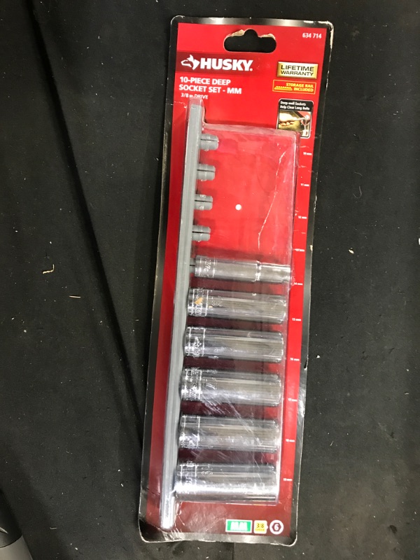 Photo 2 of 3/8 in. Drive Deep Metric Socket Set (10-Piece)