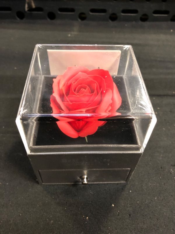 Photo 2 of Womens Rose Gifts for Her,Red Preserved Flowers Rose Gifts for Mom from Daughter Son, Birthday Gifts for Women, Christmas Rose Gifts for Her,Real Rose Flower Gifts with Necklace for Women,Wife,Grandma
