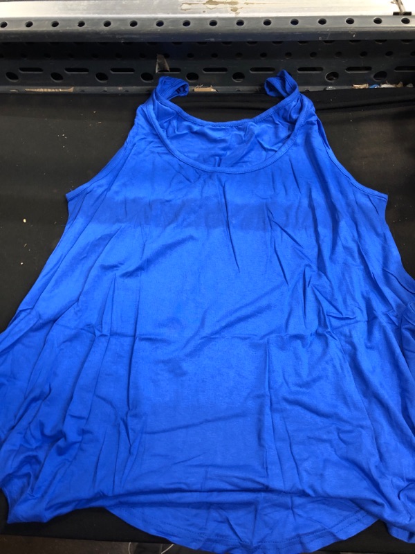 Photo 1 of CASUAL SLEEVELESS BLUE SHIRT 
SIZE- 3-XL