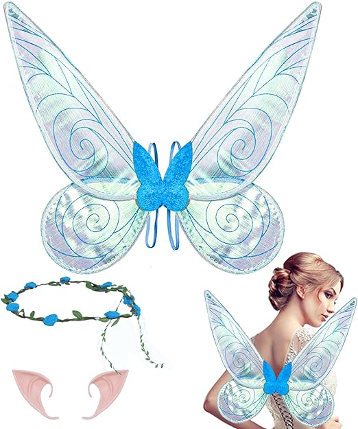 Photo 1 of Jackcell Fairy Wings for Adults, Butterfly Wings for Women girls, Halloween Costume Angel Wings Dress Up Cosplay Party