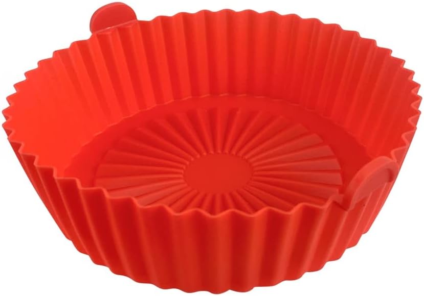 Photo 1 of Air Fryer Silicone Liner - Reusable Non-stick Air Fryer Silicone Pot Liner Compatible with COSORI Air Fryer Basket Accessories X-Large 8"
