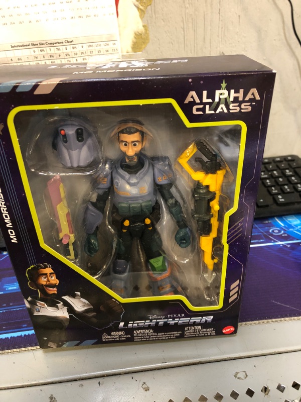 Photo 2 of Mattel Lightyear Toys Collector Action Figure, 7-in Scale Jr Zap Patrol Mo Morrison, Highly Articulated, Accessories Alpha Class Mo