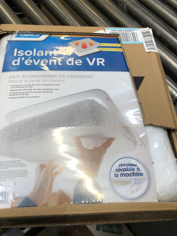 Photo 2 of Camco - 45195-A RV Vent Insulator And Skylight Cover Without Reflective Surface, Fits Standard 14" RV Vents - 45195