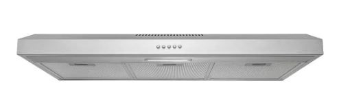 Photo 1 of 36 in. 58 CFM Convertible Under Cabinet Range Hood in Brushed Stainless Steel with 2 Carbon Filters and Push Button
