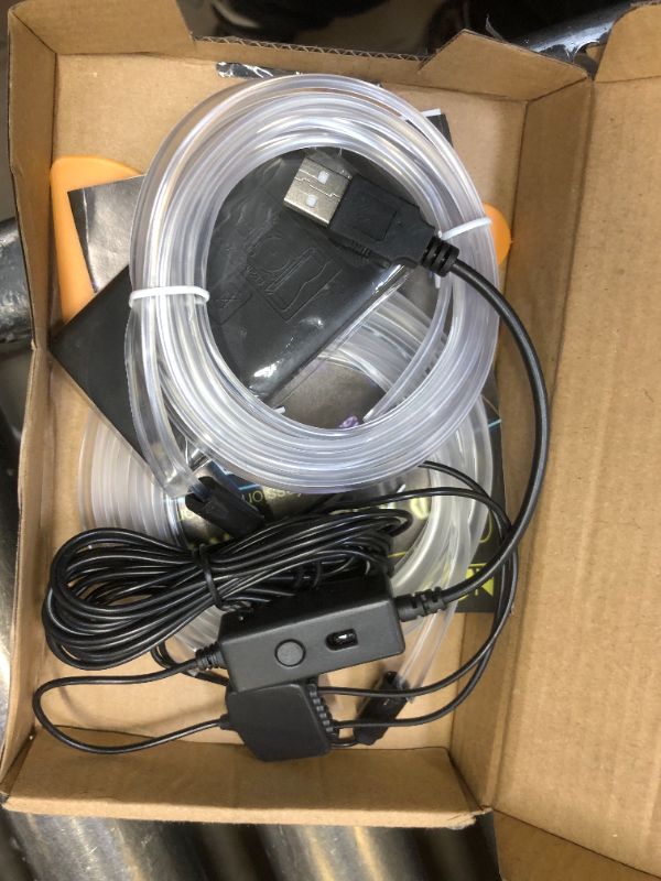 Photo 1 of Car LED Strip Lights, RGB Interior Car Lights, 2 in 1 Car Ambient Lighting Kits with 158 inches Fiber Optic, Sound Active Function and Wireless APP Control [Upgraded Version] RGB multicolor 4M/RGB