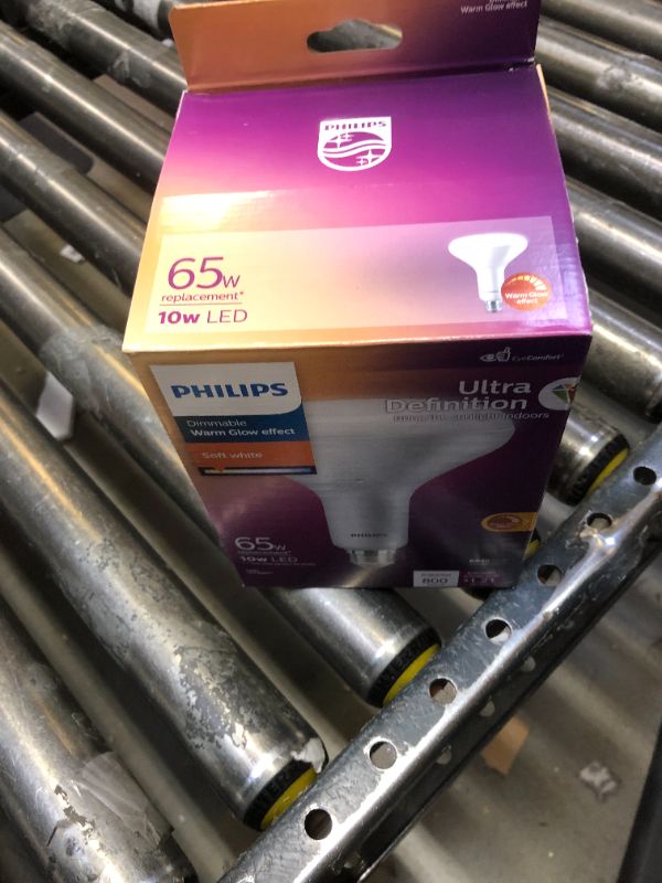 Photo 3 of 65-Watt Equivalent BR40 Ultra Definition Dimmable E26 LED Light Bulb Soft White with Warm Glow 2700K (1-Pack)