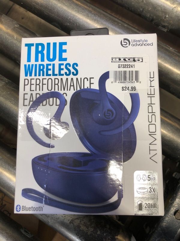 Photo 2 of Lifestyle Advanced Atmosphere True Wireless Performance Bluetooth Earbuds
