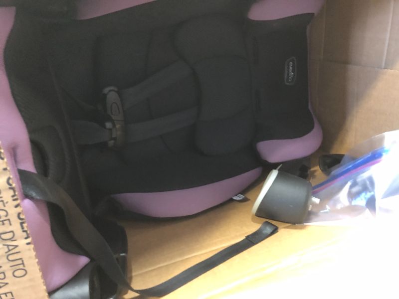 Photo 2 of Evenflo Maestro Sport Convertible Booster Car Seat, Forward Facing, High Back, 5-Point Harness, For Kids 2 to 8 Years Old, Whitney Pink