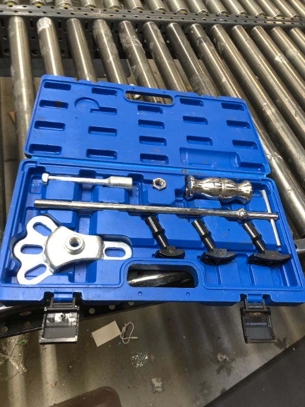 Photo 1 of Alltooetools Rear Axle Bearing Remove Puller Tool Kit Bearing Remover Set with Slide Hammer Yoke and 3 Adapters, 1" to 2-7/8" IDs