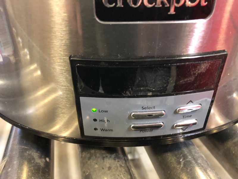 Photo 1 of Crockpot 8 Qt. Countdown Slow Cooker - Dark Stainless Steel