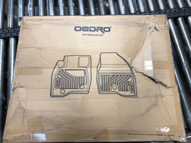 Photo 3 of OEDRO Floor Mats Compatible for 2013-2018 Dodge Ram 1500/2500/3500 Crew Cab, 2019-2023 Dodge Ram 1500 Classic Crew Cab, Unique Black TPE All-Weather Guard Includes 1st and 2nd Row: Full Set Liners 13-18 & Classic