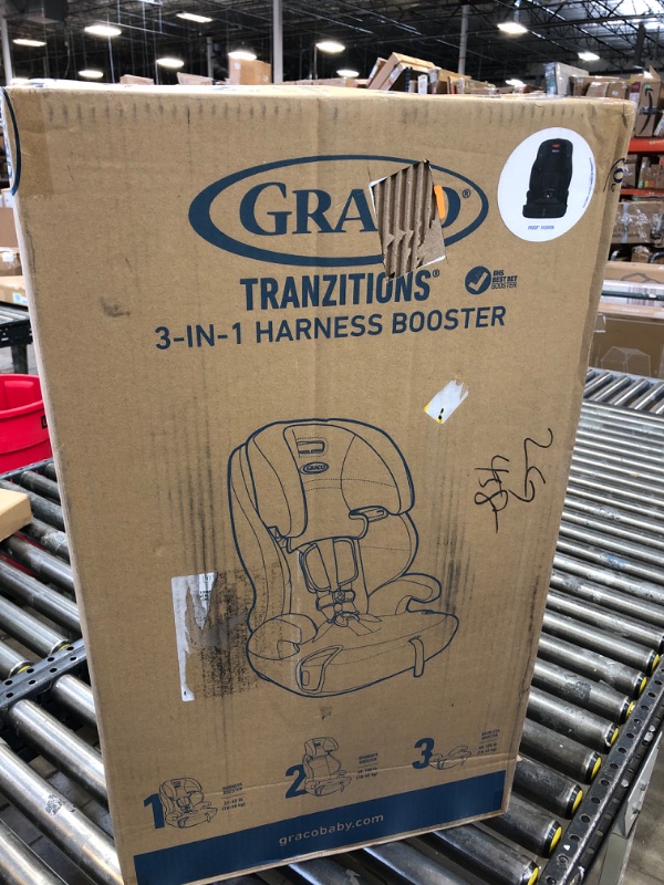 Photo 3 of Graco Tranzitions 3 in 1 Harness Booster Seat, Proof Tranzitions Black