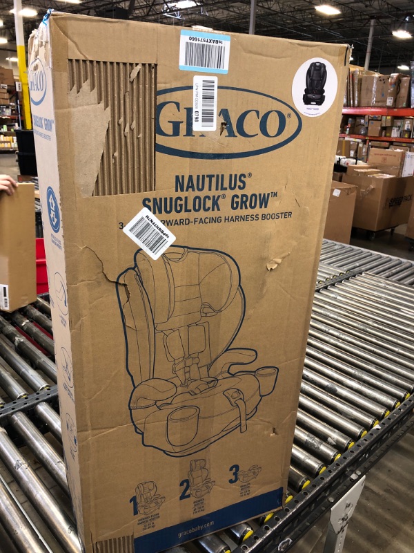 Photo 3 of Graco Nautilus SnugLock Grow 3 in 1 Forward Facing Harness Booster | Grows with Child, Franco