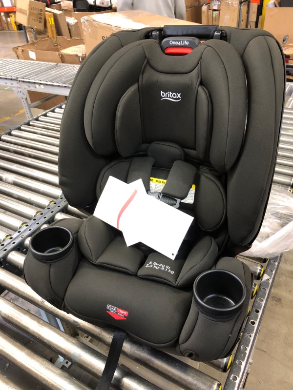 Photo 2 of Britax One4Life Convertible Car Seat, 10 Years of Use from 5 to 120 Pounds, Converts from Rear-Facing Infant Car Seat to Forward-Facing Booster Seat, Machine-Washable Fabric, Jade Onyx