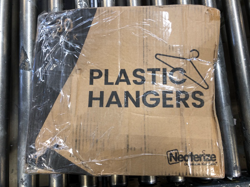Photo 2 of 30 Pack Black Plastic Hangers