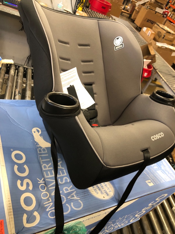 Photo 2 of Cosco Onlook 2-in-1 Convertible Car Seat, Rear-Facing 5-40 pounds and Forward-Facing 22-40 pounds and up to 43 inches, Black Arrows