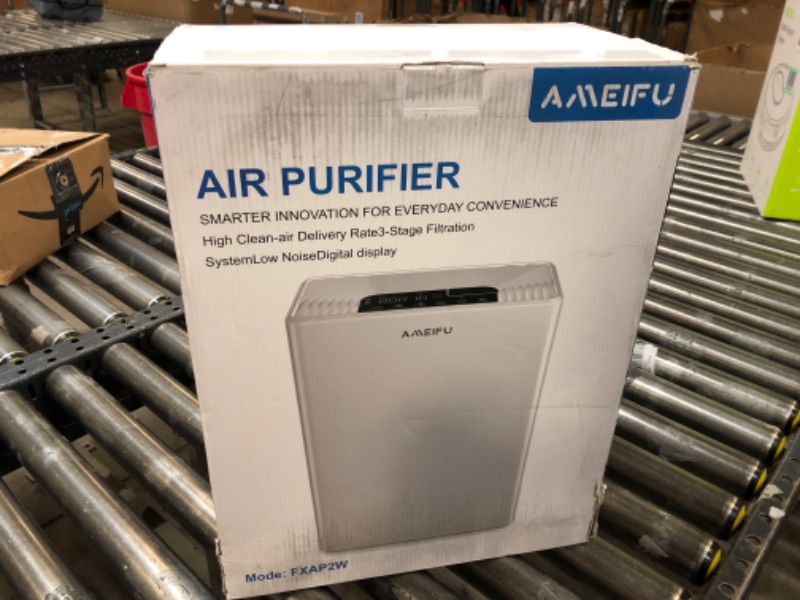 Photo 3 of Air Purifiers for Home Large Room up to 1640ft², AMEIFU Hepa Air Purifiers, H13 True HEPA Air Filter for Pets Hair, Dander, Smoke, Pollen, Smell, 3 Fan Speeds, 5 Timer, Sleep Mode 15DB Air Cleaner air purifiers with filter