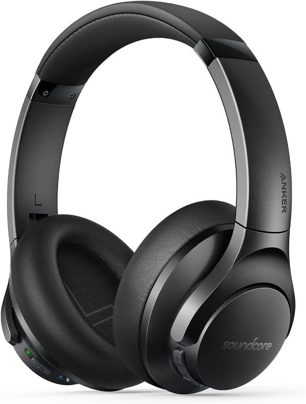 Photo 1 of Soundcore by Anker Life Q20+ Active Noise Cancelling Headphones, 40H Playtime, Hi-Res Audio, App, Connect to 2 Devices, Memory Foam Earcups, Bluetooth Headphones for Travel, Home Office
