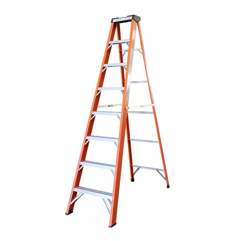 Photo 1 of 8-Foot Fiberglass Step Ladder, 250 Pound Capacity
