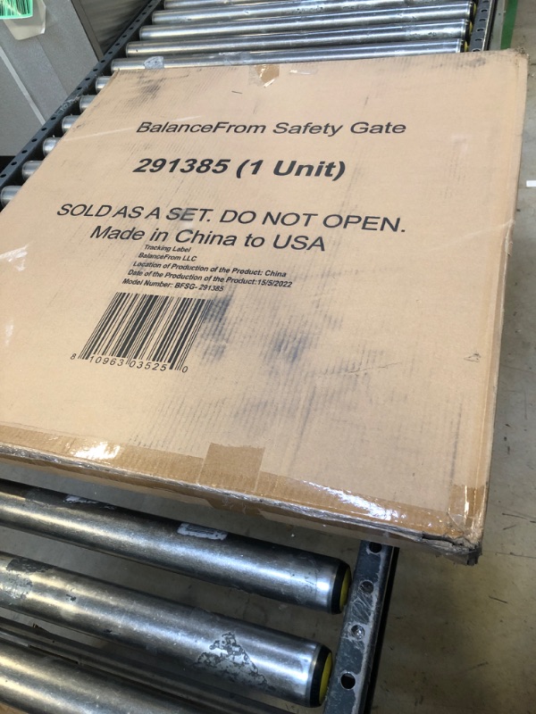 Photo 2 of BalanceFrom Easy Walk-Thru Safety Gate for Doorways and Stairways with Auto-Close/Hold-Open Features, Multiple Sizes 30-inch Tall, No Caps Fits 29.1 - 38.5" Wide