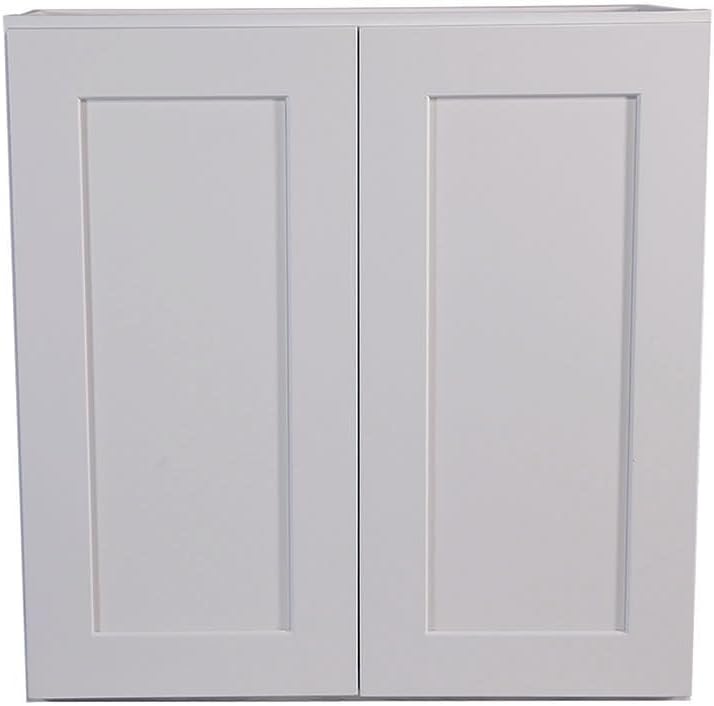Photo 1 of Avondale 36 in. W x 12 in. D x 30 in. H Ready to Assemble Plywood Shaker Wall Kitchen Cabinet in Alpine White
