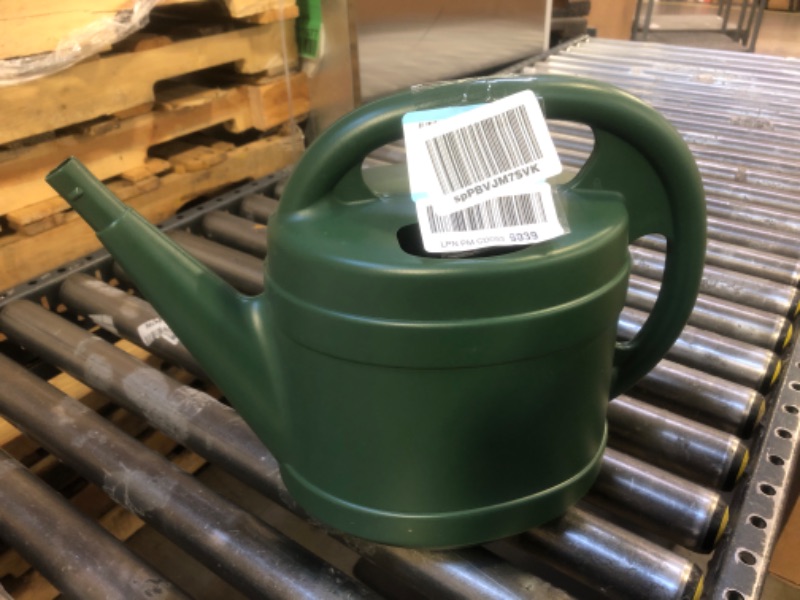 Photo 2 of 2 Gallon Plant Watering Can - Large Plastic Garden Water Pot for Indoor Outdoor Plants Flowers by The HC Companies Green