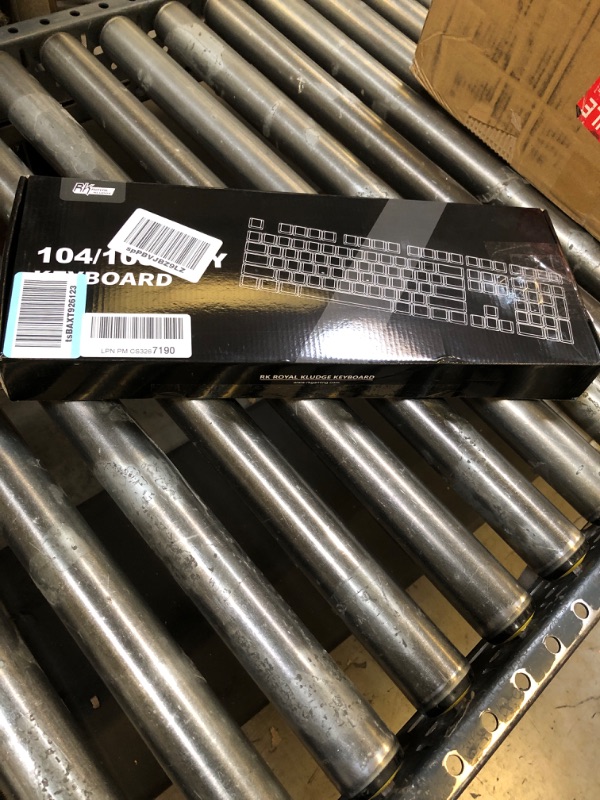 Photo 1 of RK ROYAL KLUDGE S108 Typewriter Style Mechanical Gaming Keyboard with True RGB Backlit Collapsible Wrist Rest 108-Key (Red Switch, Black) Red switch Black
